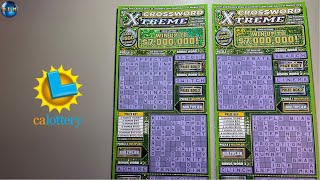 30 CROSSWORD EXTREME SCRATCH OFF TICKETS [upl. by Hertberg]