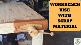 A Workbench vise with scrap material WHY NOT [upl. by Aehtrod]