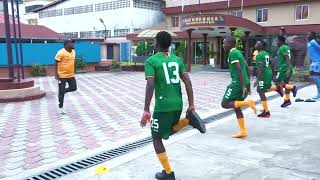 U16 Boys hold recovery session in Abidjan [upl. by Sulakcin502]