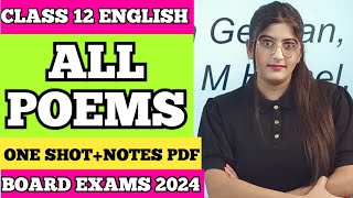 All Poem Class 12 English Board Exam 2024 [upl. by Reffinej734]