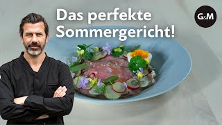 Rezept Roastbeef by Andreas Caminada  GaultMillau Schweiz [upl. by Odnavres]