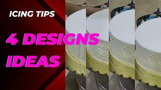 cake icing tutorial for beginners  whip cream cake  beginners special  106 [upl. by Nannek]