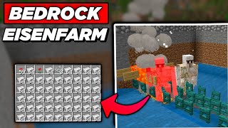 NEU Einfache Minecraft Bedrock 121 Eisenfarm Deutsch [upl. by Nwahsyt]