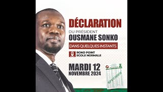 🚨🔴Direct Élections législatives DÉCLARATION OUSMANE SONKO CHEZ BARTH à la sicap Baobab [upl. by Adina27]