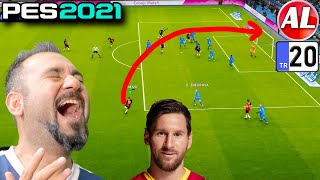 MESSİDEN EFSANE KAPAK KIZDIĞIMA PİŞMAN ETTİ BU GOLLERİ HERKES CANLI İZLEDİ  PES 2021 ANALİG 20 [upl. by Gesner]