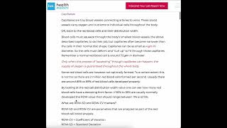 RDW CV Red Cell Distribution Width in  How to interpret your results [upl. by Cosette191]