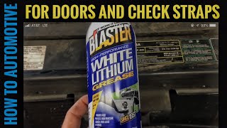 Heres A Tip For The Best Lubricant To Use On Car Door Check Straps Hinges And Latches [upl. by Anhej62]