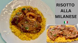 RISOTTO ALLA MILANESE  Milano Italy Recipe [upl. by Myca]