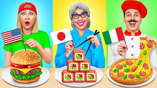 Reto De Cocina Yo vs Abuela  Alimentos De Diferentes Países de Multi DO Challenge [upl. by Huebner805]