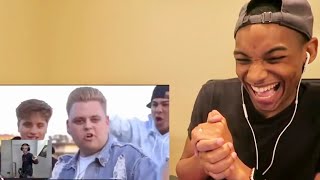 PEWDIEPIE JAKE PAUL REACTION [upl. by Yenettirb]