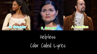 Helpless  Hamilton  Color Coded Lyrics 110 [upl. by Sammer]