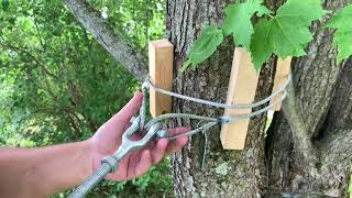 Turnbuckle Installation on a Zipline and BackUp Cable [upl. by Cloutman]