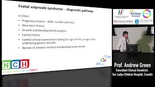 Prof Andrew Green Diagnostic Pathway for Foetal Valproate Syndrome [upl. by Aneeres]