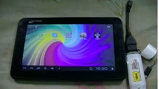 Connect 3G dongle to Micromax Funbook Tablet P255 [upl. by Ynnob]