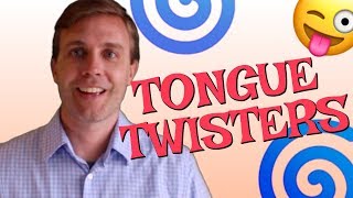 COMMON TONGUE TWISTERS  Practice Your English Pronunciation 😜 [upl. by Duleba]