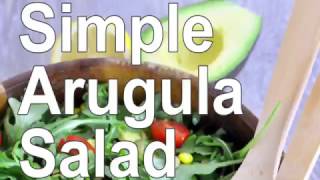 Simple Arugula Salad [upl. by Annyahs]