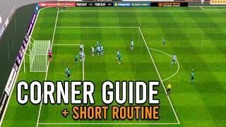 FM24 Near Post Corner Routine  FM24 Tactic Guide [upl. by Tallbott]