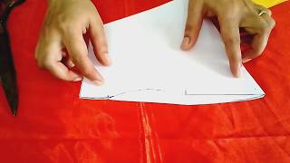 Perfect sleeves cutting for same size of arm hole  sewing tutorials  tailoring ladies [upl. by Ateekram]