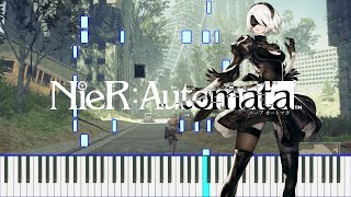 NieRAutomata quotCity Ruinsquot Piano Cover [upl. by Lamee]