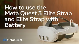 Meta Quest 3  How to use Elite Strap and Elite Strap with Battery [upl. by Knowling]