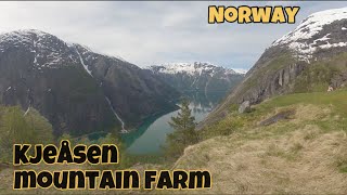 DISCOVER EIDFJORD PART 5 quotKJEÅSEN Mountain Farmquot  famous for its spectacular view of the fjord [upl. by Toblat]