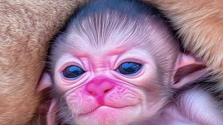 Soothing Serenity Relax with a Cute Baby Monkey’s Calming Moments [upl. by Hakim]