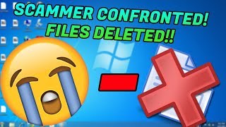 Scammer confronted after I DELETE his files [upl. by Eilyab]