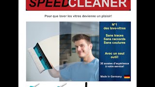 SPEEDCLEANER Lavevitre pour des vitres propres et sans trace même en plein soleil [upl. by Richards430]