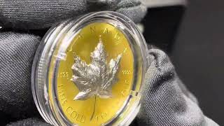 Maple leaf super high relief gold coin [upl. by Oralie]