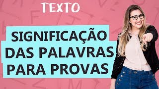 SIGNIFICADOS DAS PALAVRAS PARA INTERPRETAÇÃO DE TEXTOS  Aula 19  Profa Pamba  Texto [upl. by Sucerdor]