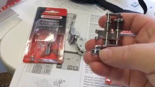 HOW TO USE THE COMPENSATING PRESSER FEET ON AN INDUSTRIAL SEWING MACHINE [upl. by Jermaine]