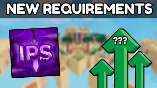 NEW REQUIREMENTS FOR IPS CLAN ROBLOX BEDWARS [upl. by Lali]