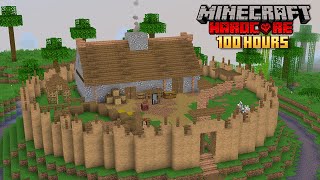 100 Hours In Minecraft Hardcore Episode 1 [upl. by Etterual319]