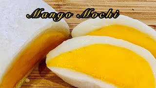 Easy amp Yummy Mango Mochi Mango Series 2 芒果糯米糍 [upl. by Lisetta]