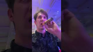 Smoking barrel aged Perdomo at a casino in Vegas hiphop cigarboss vegas cigarlifestyle [upl. by Scully445]