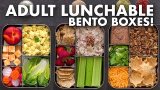 Bento Box Lunch Ideas for Work amp School – Adult LUNCHABLES [upl. by Lyckman]