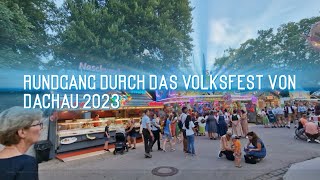 Volksfest Dachau Rundgang 2023 [upl. by Inaj]