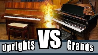 Upright pianos versus Grand pianos  Uprights Vs Grands [upl. by Corene]