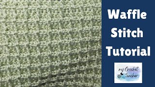 Waffle stitch tutorial [upl. by Gnut]