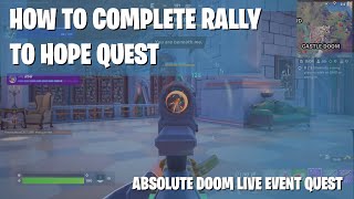 HOW To Damage Doctor Doom or Doombot  Rally to Hope  Fortnite Live Event Story Quest Tutorial [upl. by Lilas206]