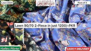 9070 Quality 2Piece  price just 1200PKR  Hashim Fabrics  Pack Of Five  wholesale prices [upl. by Aiht]