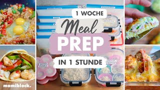 Meal Prep ⚡️ Tricks für Anfänger  Kinder und Familienessen  Zeit sparen  mamiblock [upl. by Mullen]