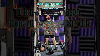 HEAVY KETTLEBELL MAXIMUM REPS WITH 123LBS SINGLE ARM [upl. by Waneta]