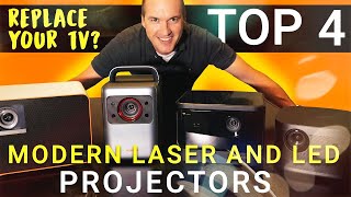 Can a Laser Projector REPLACE your TV Top 4 Modern TV Replacement 4K Laser and LED Projectors [upl. by Craner]