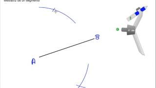 Mediatriz de un segmento y bisectriz de un ángulo [upl. by Jyoti]