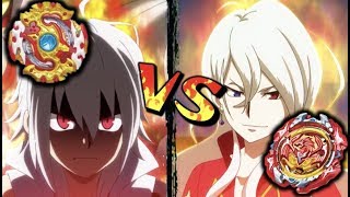 Spriggan Requiem VS Revive Phoenix  Beyblade Burst Battle  Shu VS Phi [upl. by Lange785]