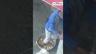 Viral VIDEO Man Washes Potatoes To Make Samosas With Feet Wearing Slippers [upl. by Elodie]