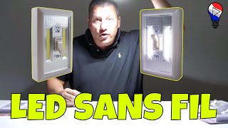 interrupteur DEL LED Sans Fil Review Francais ThinkunBoxing 4k [upl. by Akino]