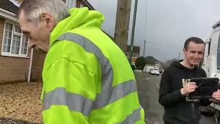 Recycling bin men emptying bins in Bournemouth part 1 11042024 [upl. by Kariotta829]