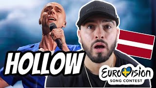 🇱🇻 Dons  Hollow Latvia Eurovision 2024 British REACTION [upl. by Inaluiak]